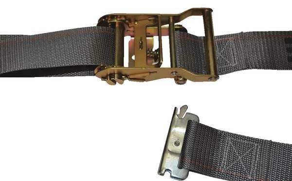 Logistic Ratchet Strap, 16ft x 2In, 1000lb