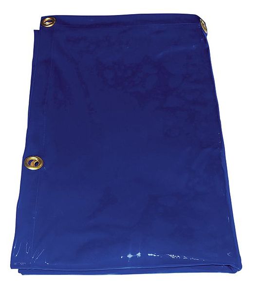 Welding Curtain, 6 ft. W, 6 ft., Blue