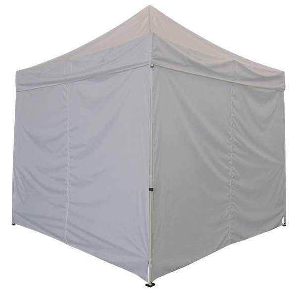 Side Wall, White, Polyester, 85 In H, PK2