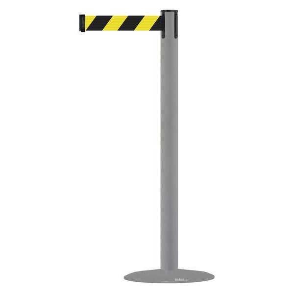 Barrier Post with Belt, Gray