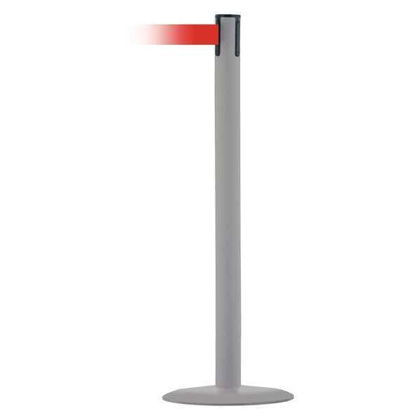 Barrier Post with Belt, 7-1/2 ft. L, Red