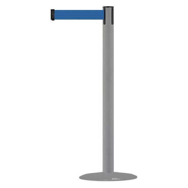 Barrier Post with Belt, 13 ft. L, Blue