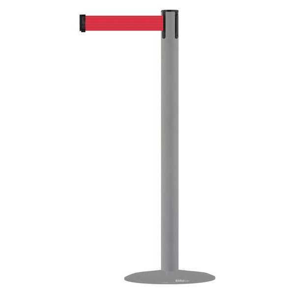 Barrier Post with Belt, 13 ft. L, Red