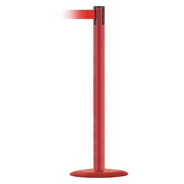 Barrier Post with Belt, 7-1/2 ft. L, Red