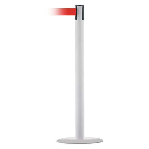 Barrier Post with Belt, 7-1/2 ft. L, Red