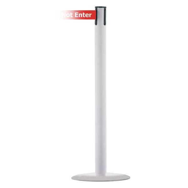 Barrier Post w/ Belt, Powder Coated Metal