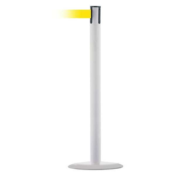 Barrier Post w/ Belt, 7-1/2 ft. L, Yellow