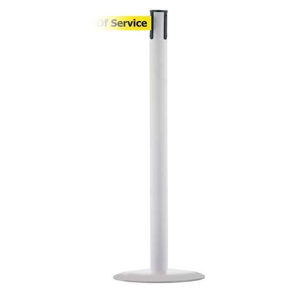Barrier Post w/ Belt, Powder Coated Metal