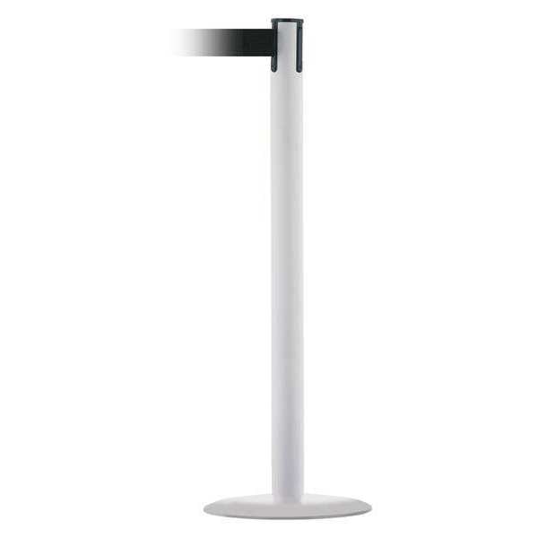 Barrier Post with Belt, 13 ft. L, Black