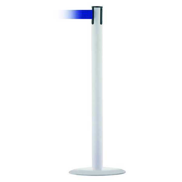 Barrier Post with Belt, 13 ft. L, Blue