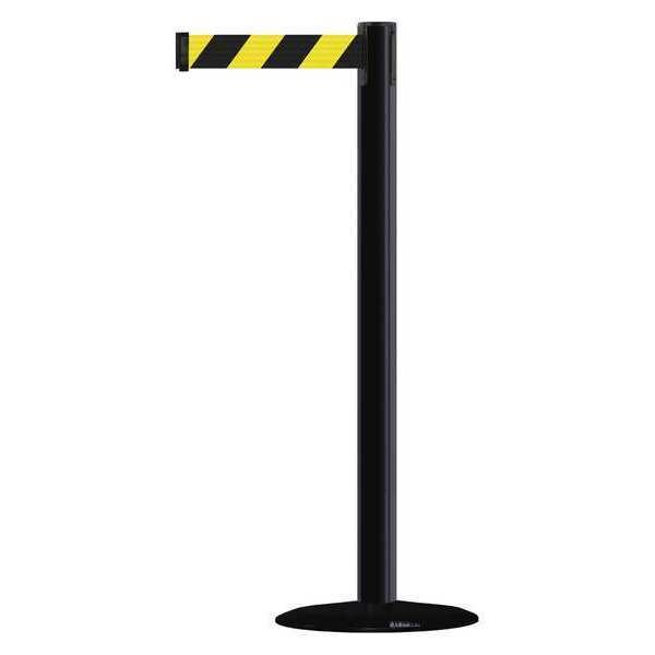 Barrier Post w/ Belt, Powder Coated Metal