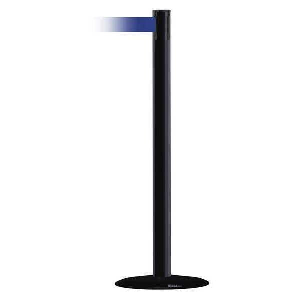 Barrier Post with Belt, 7-1/2 ft. L, Blue