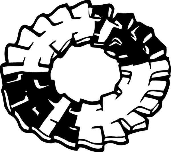Internal/External Tooth Lock Washer, Fits Bolt Size #6 Steel, Zinc Plated Finish, 100 PK
