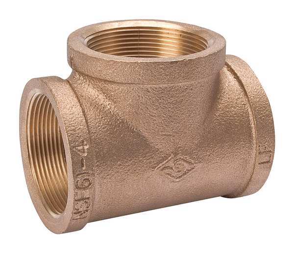 Brass Tee, FNPT, 1/8