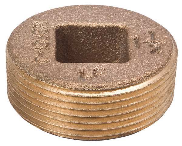 Brass Countersink Plug, MNPT, 1