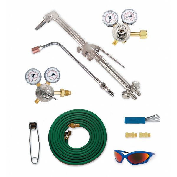 Heavy Duty Combination Torch Lp Outfit, HBA-30 Series, Natural Gas, Propane, Welds Up To 1/2 in