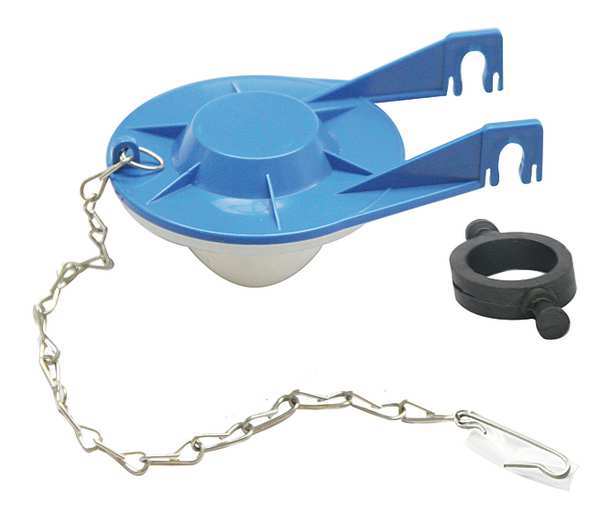 Toilet Flapper, ABS, Blue, 1.6 gpf