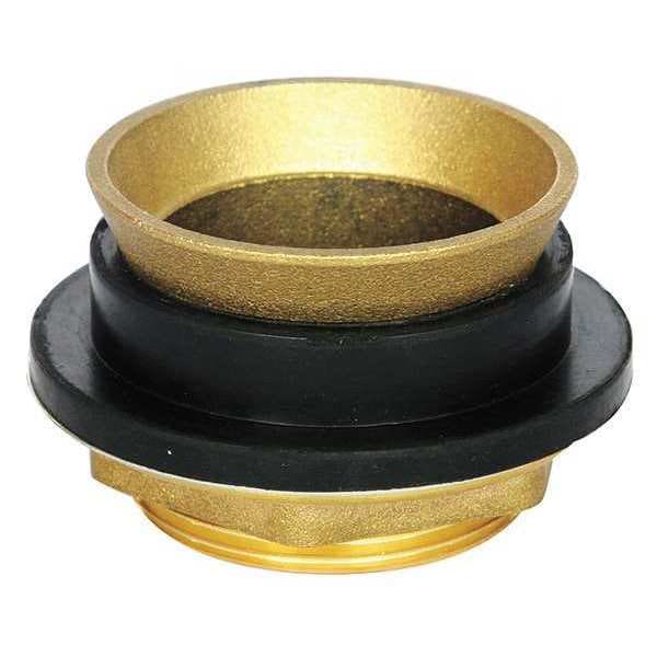 Flush Valve Spud, Fits American Standard, Sloan, Zurn, 1-1/2 in, Brass