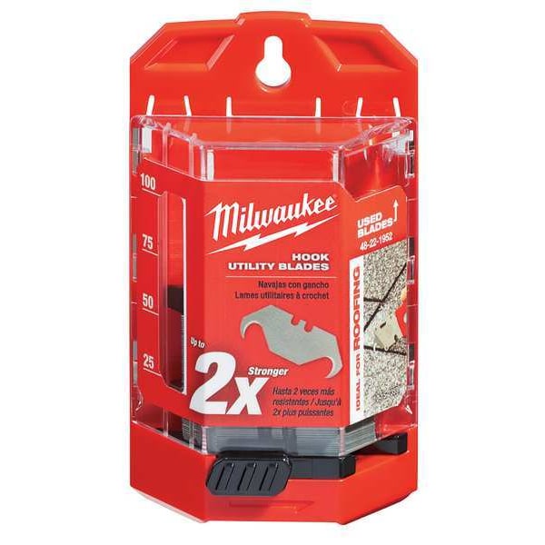 50 PC Hook Utility Knife Blades w/ Dispenser