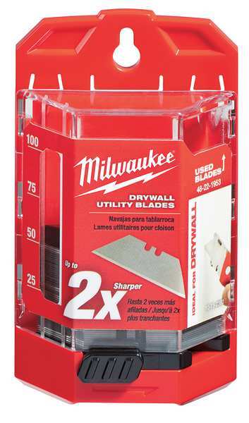 50 PC Drywall Utility Knife Blades  w/ Dispenser