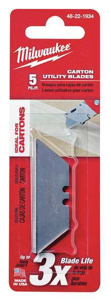 5 PC Carton Utility Knife Blades