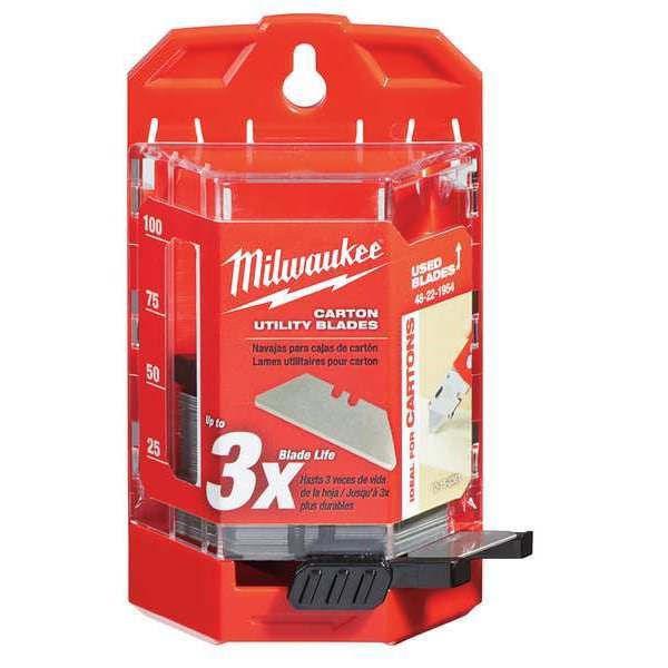 50 PC Carton Utility Knife Blades w/ Dispenser