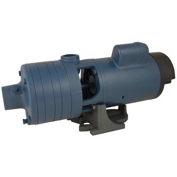 Booster Pump, 3 hp, 240V AC, 1 Phase, 1-1/2 in NPT Inlet Size, 3 Stage, 95 psi Max Pressure