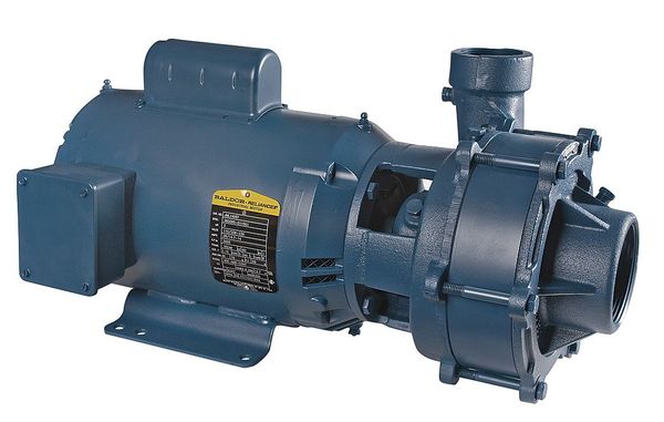 Booster Pump, 5 hp, 240V AC, 1 Phase, 3 in NPT Inlet Size, 2 Stage, 86 psi Max Pressure