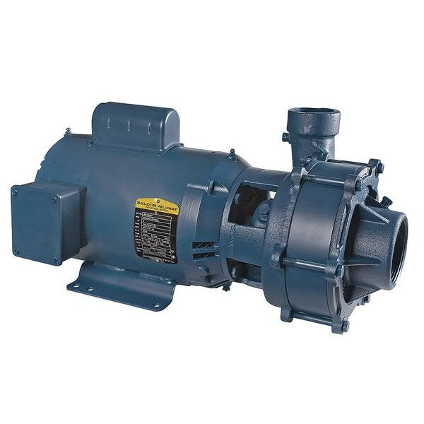 Booster Pump, 3 hp, 208 to 240/480V AC, 3 Phase, 3 in NPT Inlet Size, 2 Stage, 86 psi Max Pressure