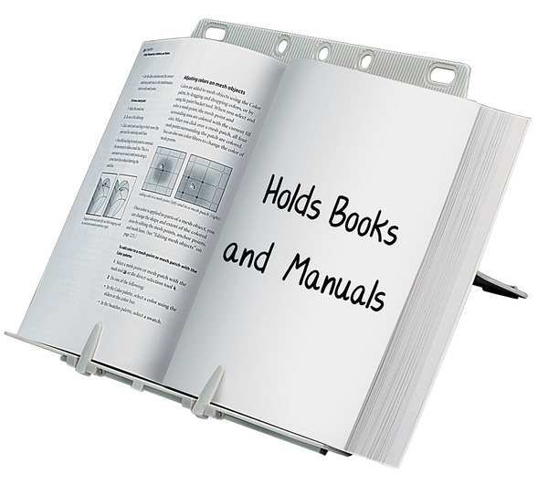 Bookstand, Lift Easel Desktop, Platinum