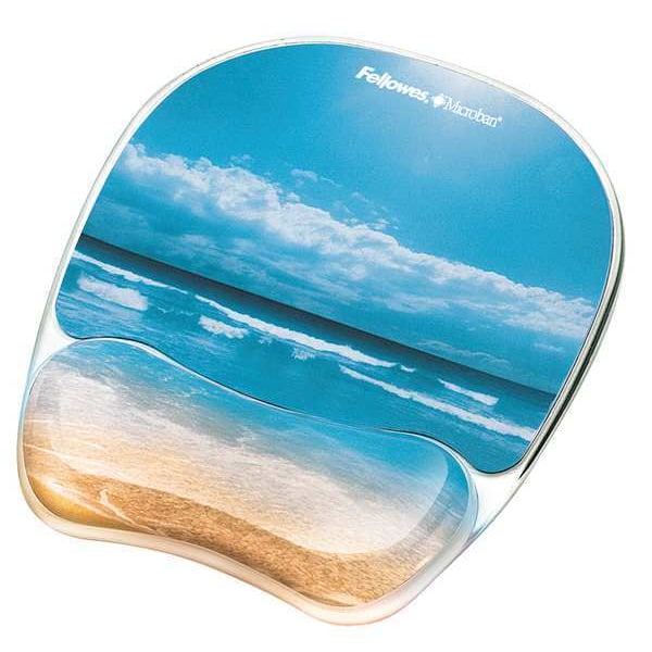 Mousepad w/Wrist Support, Sandy Beach