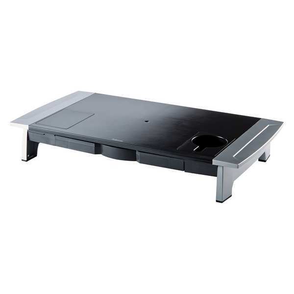 Monitor Riser, Black/Silver