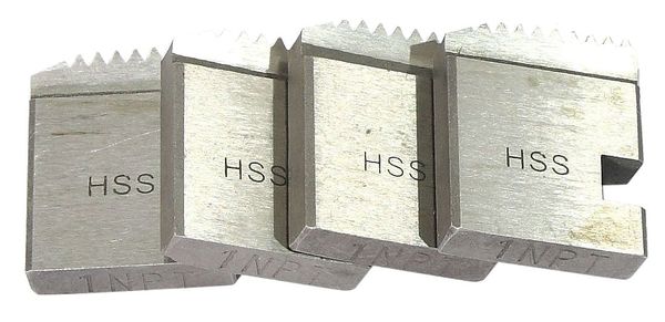 Pipe Thread Die, NPT, HSS, RH, 2 in, Set