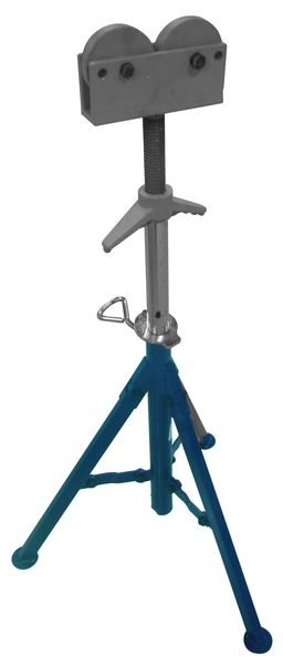 Roller Head Pipe Stand, Adj, 1/8 to 12 in