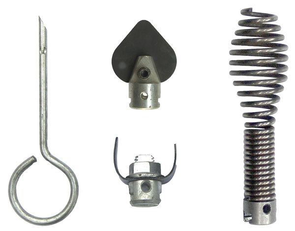 Drain Cleaning Tool Set, 2 in Cap, 4 Pc