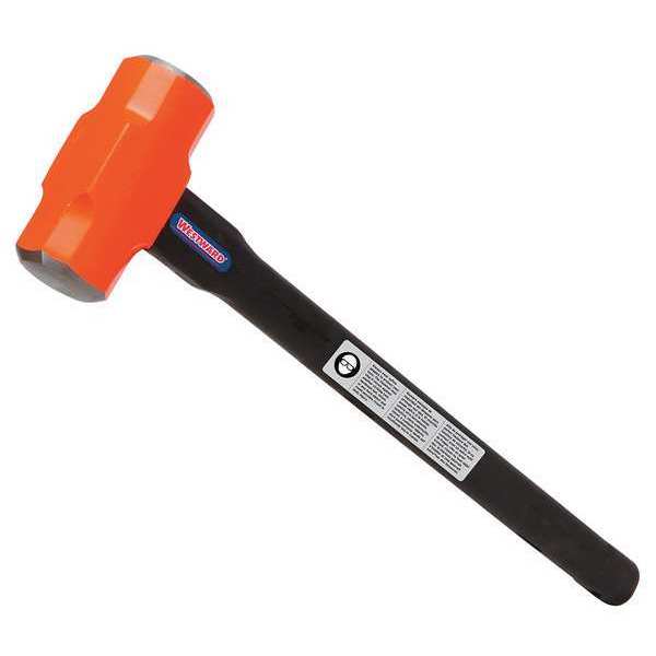 Sledge Hammer, 14 lb., 36 In, Rubber/Steel