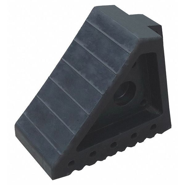 Wheel Chock, Molded Rubber, Black