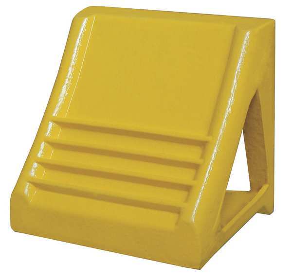 Wheel Chock, Heavy-Duty Steel, Yellow
