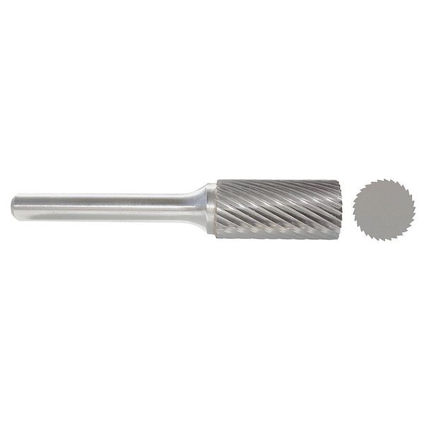 Carbide Bur, Cylinder, 3/32 In, 1/8 Shank