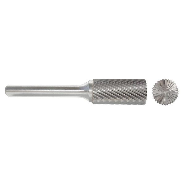 Carbide Bur, End Cut, 3/16 In, 1/4 Shank