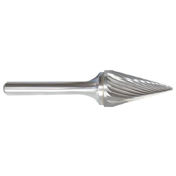Carbide Bur, Pointed Cone, 1/8, 1/8 Shank