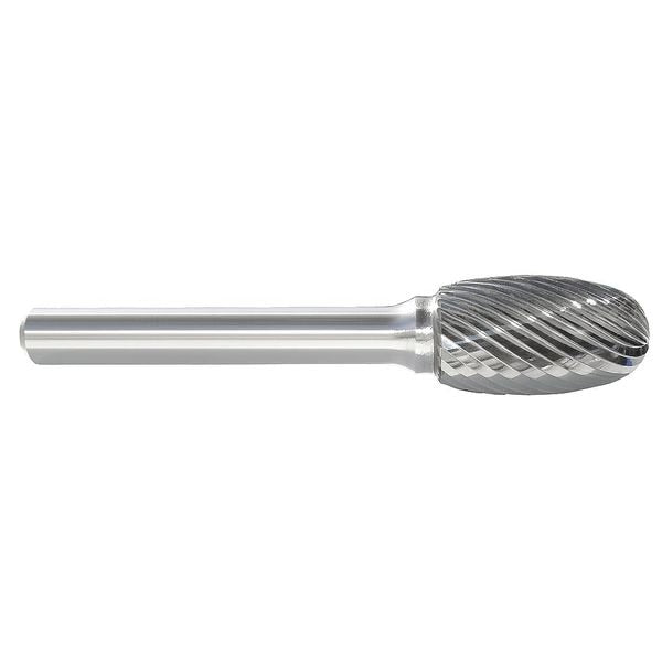 Carbide Bur, Oval, 3/16 In, 3/16 Shank