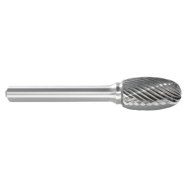 Carbide Bur, Oval, 1/8 In, 1/8 Shank