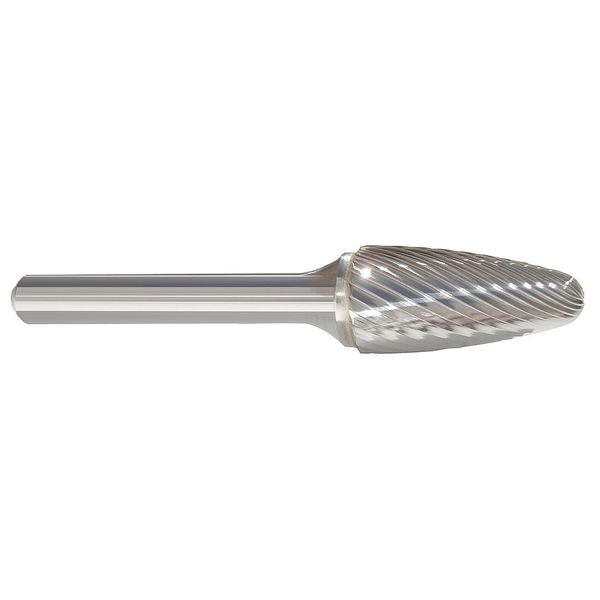 Carbide Bur, Tree, 1/8 In, 1/8 Shank