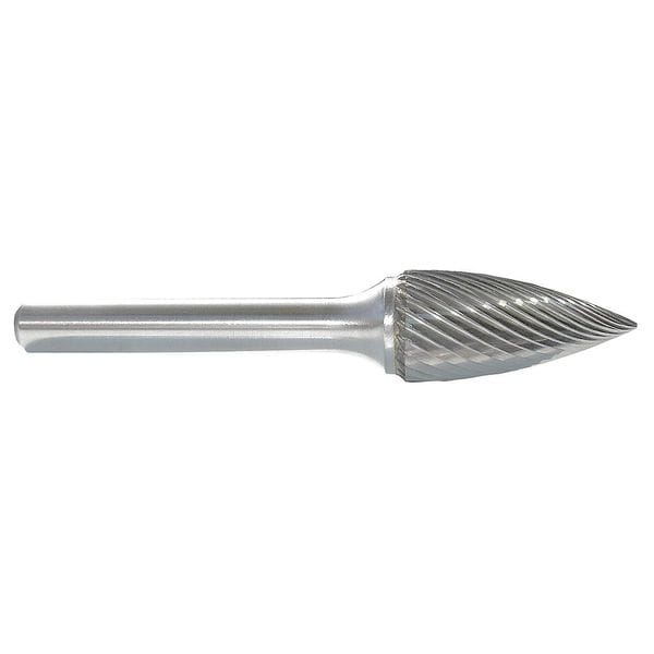 Carbide Bur, Pointed Tree, 1/4, 1/4 Shank