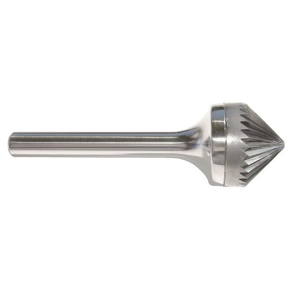 Carbide Bur, Cone, 1/8 In, 1/8 Shank