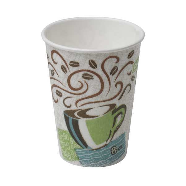 Disposable Cold/Hot Cup 8 oz. White, Paper, Pk1000