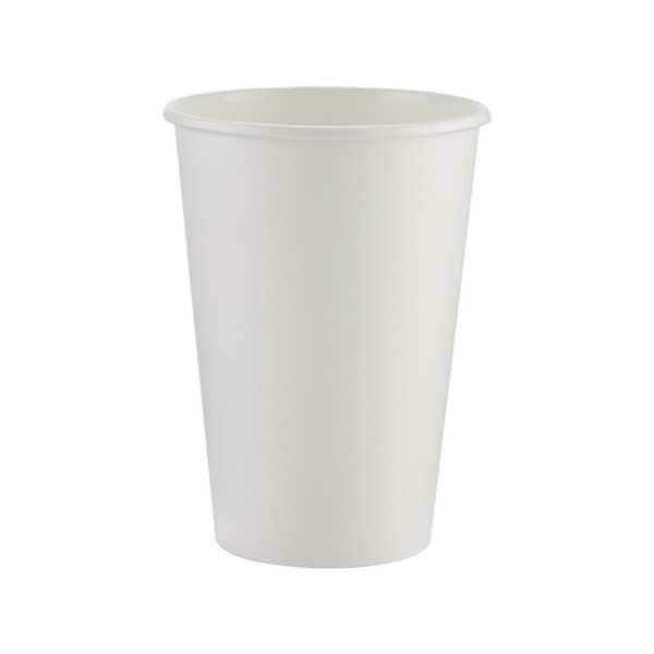 Disposable Hot cup 16 oz. White, Paper, Pk1000