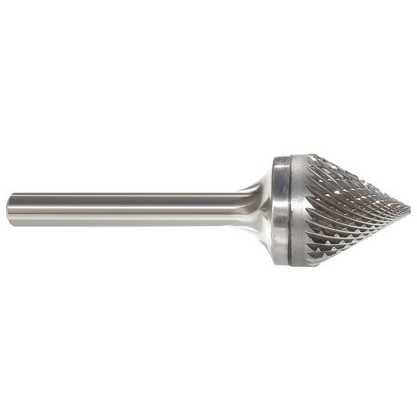 Carbide Bur, Cone, 1/8 In, 1/8 Shank