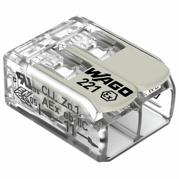 Push-In Connector, Gray, 0.73